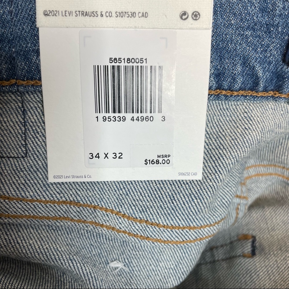 LEVI'S Made & Crafted 502 Selvedge Denim Taper Jeans -Tencel X Refibra- - Picture 15 of 16